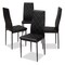 Baxton Studio Blaise Modern Black Faux Leather Upholstered Dining Chair, PK4 146-8781 - alternate 1